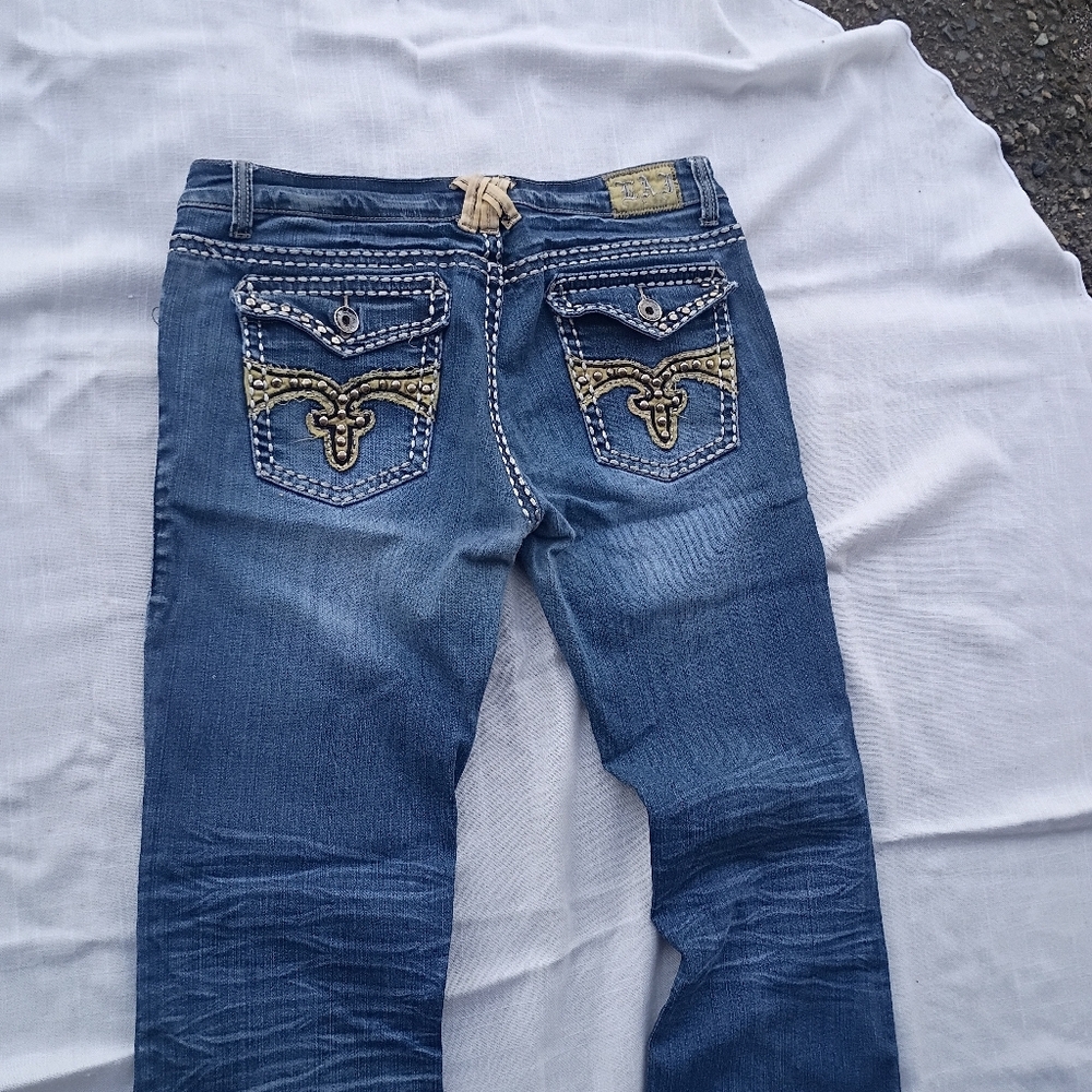 L.A. Idol Jeans Size 13 Bootcut Studded Western Pocket Y2K​ - Picture 12 of 12